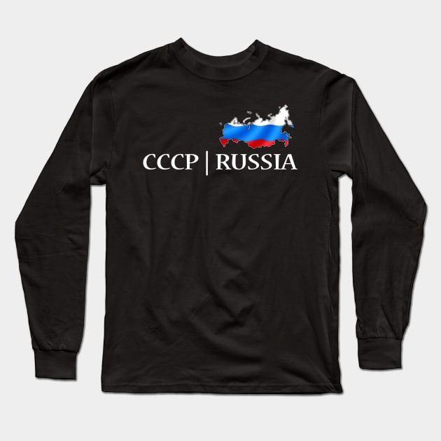 cccp russia flag Long Sleeve T-Shirt by hottehue